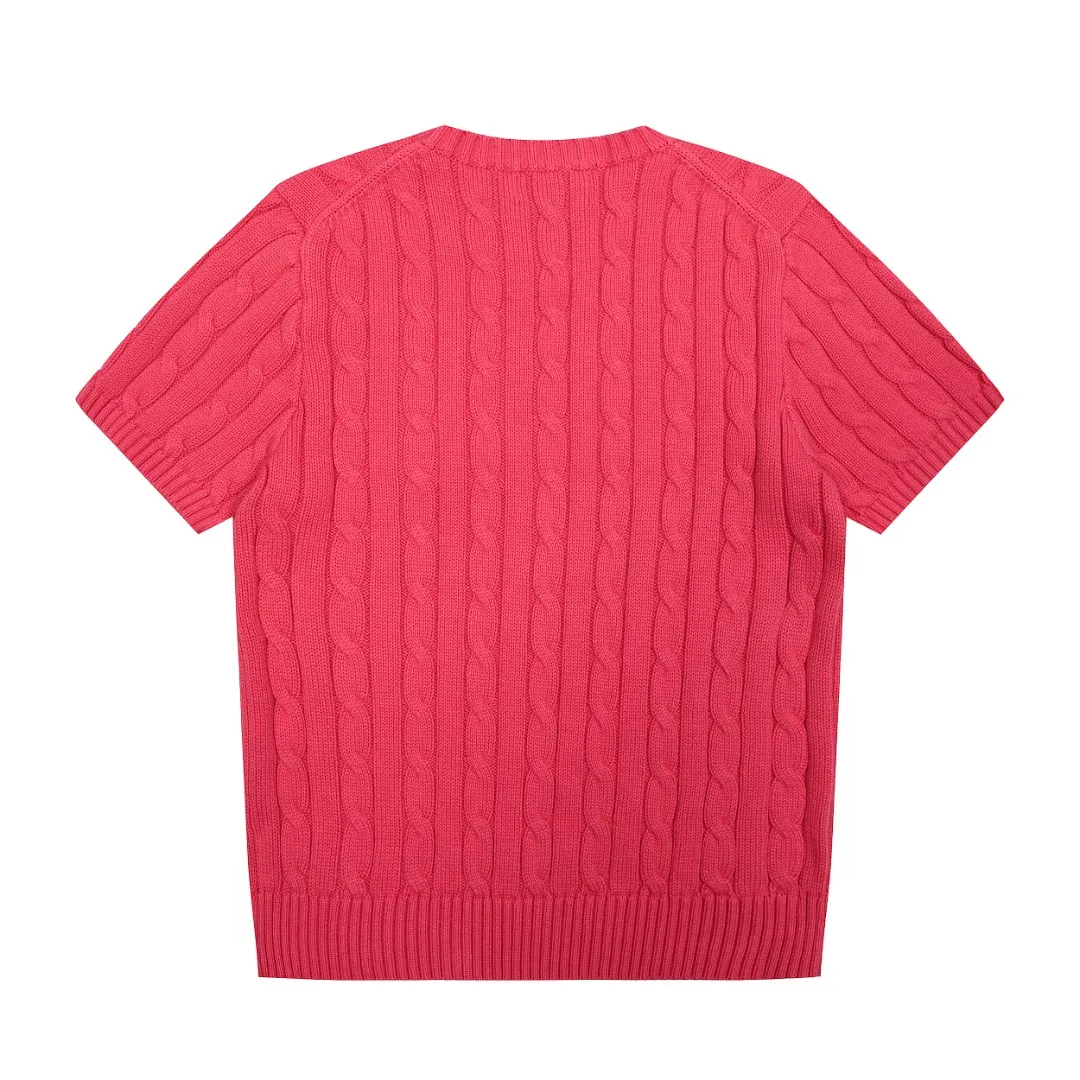 P154 💰 "Top quality" Style number: DS222# (not off the shelves all year round) [Ralph Lauren round neck pocket style solid color pony embroidered logo knitted short sleeves] ✅Ralph Lauren Ralph Lauren classic basic pocket all-match style goddess knitted short sleeves for all seasons ✅Main supplier platform live broadcast Wholesale entity Replenish when out of stock Not off the shelf ✅ZP quality 1:1 version Scan the code to enter the GF website Counter quality ✅Details and quality are the only one in Guangzhou. Imported quality cotton yarn, focusing on high-end, cost-effective, good quality needless to say. ✅The version is restored to the original order. The maximum size can be worn up to 160 pounds. Loose, comfortable and stress-free. ✅The upper body is simple and easy to match. A must-have for goddess ootd. Good-looking clothes are never picky. A must-have in the goddess’ wardrobe. Size: S-XL. Color: White, almond, purple, orange, gray, yellow, black, khaki, pink, navy, rose, green. Chinese red olive green light blue white label light blue blue label